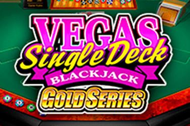 imgage Vegas single deck blackjack gold